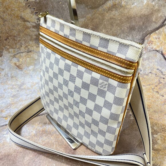 Louis Vuitton Bosphore Pochette Damier Azur Shoulder Bag - Picture 4 of 14